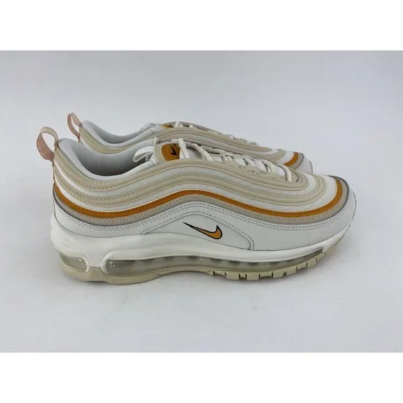 Nike Air Max 97 Beige Orange Women's Sneakers Shoes Tan Phantom Curry DQ8594 001 - Picture 7 of 12